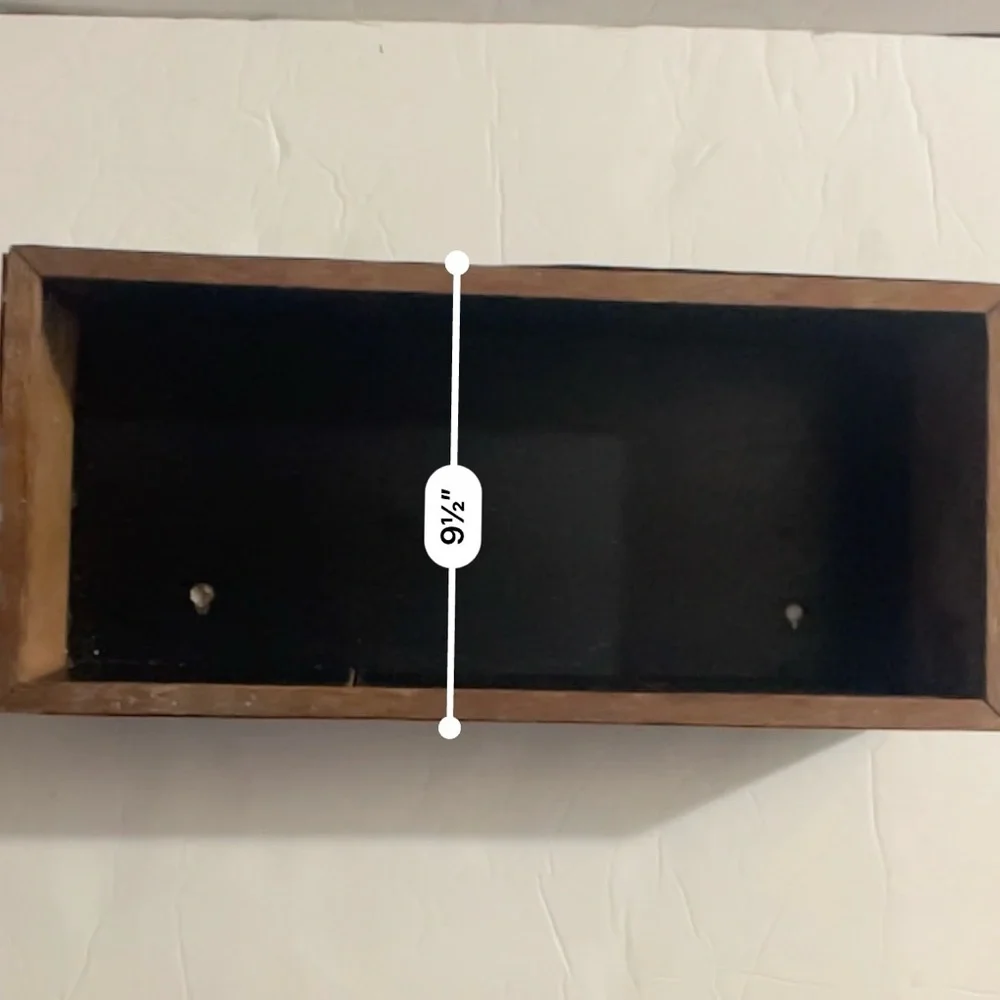 Black and Brown Wooden Storage Box for CDs
